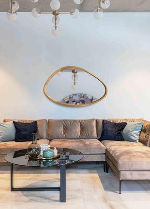 Зеркало асимметричное luxury wood breton 50х80 см ясень темный