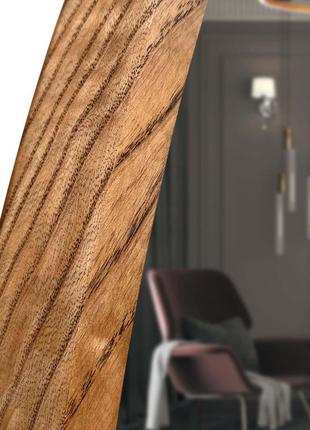 Зеркало асимметричное luxury wood breton 50х80 см ясень темный
