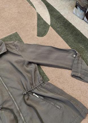 Кофта куртка пиджак хаки курточка с,м размер6 фото