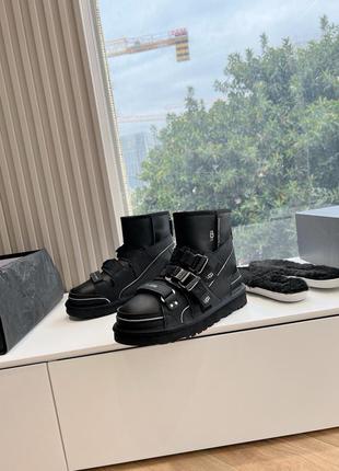 Уггі ugg x feng chen wang sandal білі/чорні натуральні