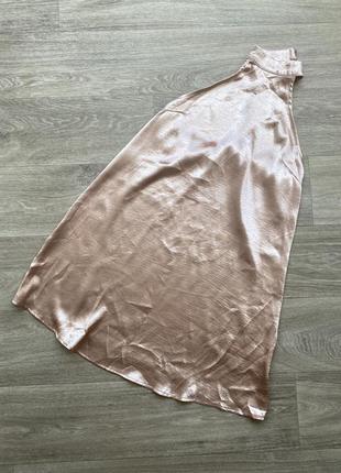 Плаття під шовк атлас сарафан із відкритою спинкою в стилі білизни7 фото