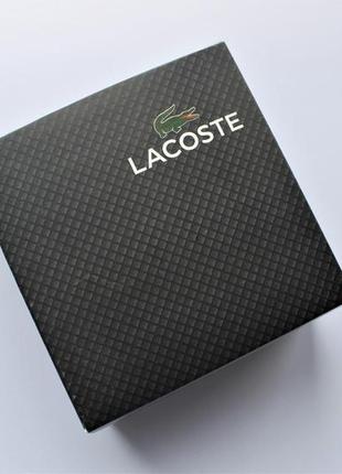 Ремень lacoste black черный кожаный подарочная упаковка мужской2 фото