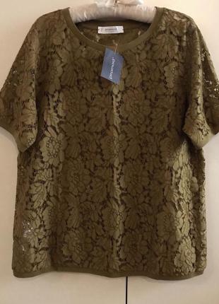 Кружевная блузка футболка promod, p.14-16