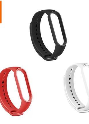 Силіконовий ремінець (3 штуки) для фітнес-браслета xiaomi mi band m3/m4. ремешок для xiaomi mi band 3/4 ew43-52 фото