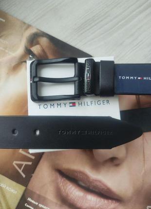 Ремень Tommy hilfiger черный в фирменной коробке на подарок мужской