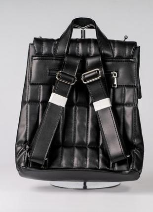 Женский рюкзак черный рюкзак городской рюкзак стеганый рюкзак3 фото