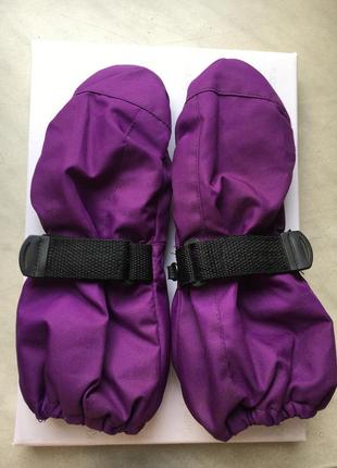 Зимові краги мембранні теплі водонепроникні рукавиці на 5-8 років1 фото