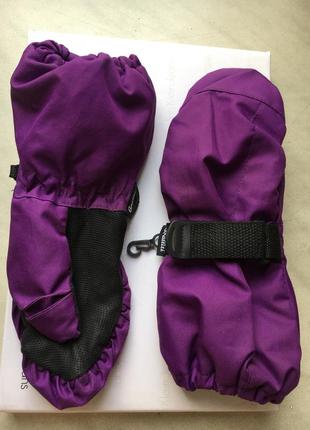 Зимові краги мембранні теплі водонепроникні рукавиці на 5-8 років2 фото