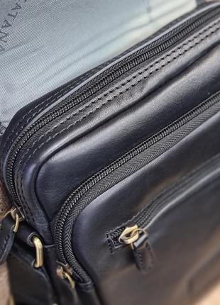 Кожаная мужская сумка через плечо katana4 фото