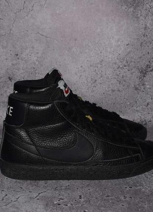 Nike blazer mid premium (мужские кожаные кроссовки найк блейзер )