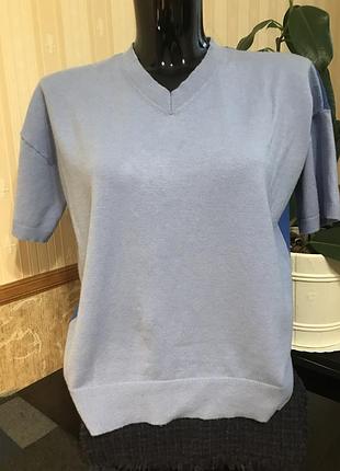 Джемпер короткий рукав m&amp;s 12/40 замеры на фото