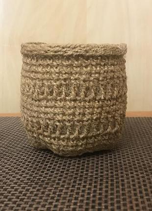 Кошик з джуту, органайзер