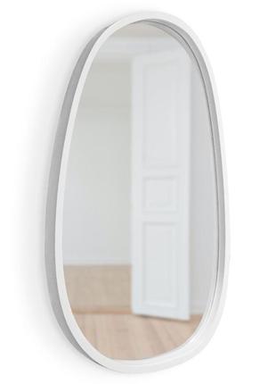 Зеркало асимметричное luxury wood dali 50х80 см ясень снежно-белый4 фото