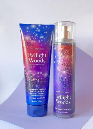 Парфумований спрей і лосьйон twilight woods від bath and body works оригінал