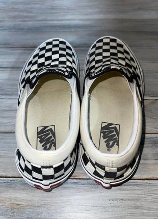 Vans classic slip-on black &amp; whitestarderboard оригинальные кеды8 фото