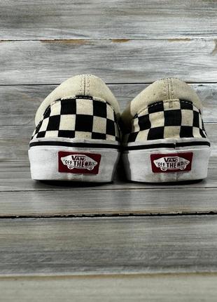 Vans classic slip-on black &amp; whitestarderboard оригинальные кеды4 фото