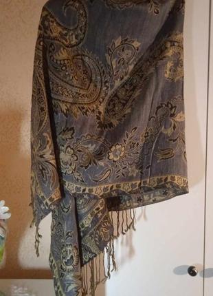 Палантин шарф пашміна вовна