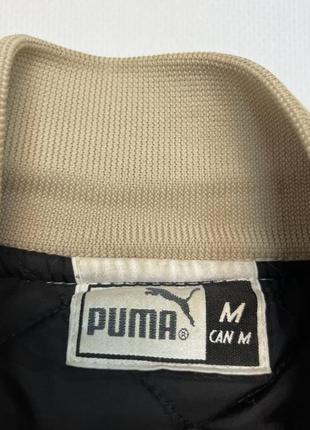 Куртка бомбер puma вовна шерсть шкіра вінтаж vintage7 фото