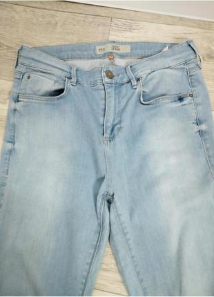 Topshop джеггинсы с высокой посадкой женские джинсы голубого цвета3 фото