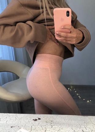 Нежно розовые спортивные лосины victoria’s secret sport