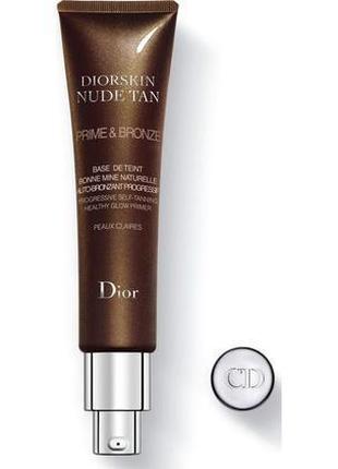 База праймер с эффектом автозагара dior diorskin nude tan prime &amp; bronze primer