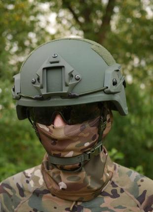 Шолом mich 2000 helmet pe nij iiia хакі в розмірі l7 фото