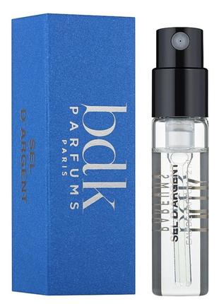 Парфумована вода bdk parfums sel d'argent пробник 2 мл