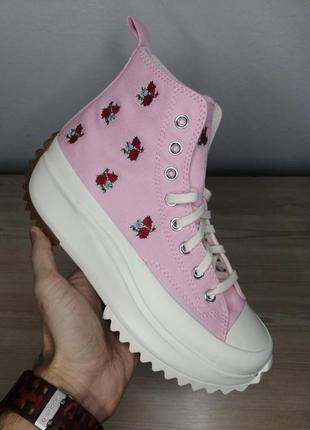 Converse run star hike hi <unk> женские оригинальные кеды