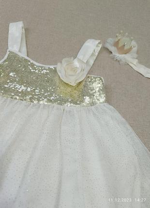 Святковая фірмова сукня h&m 5-7років2 фото