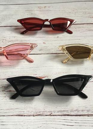 Имиджевые солнцезащитные очки 4-угольные2 фото
