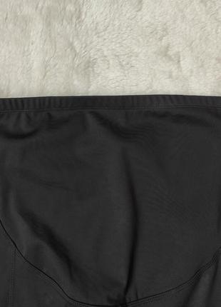 Черные спортивные лосины леггинсы для спорта для беременных с карманом для телефона беременным4 фото