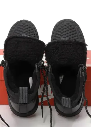 Nike lunar force 1 duckboot black зима winter ❄️ теплые зимние ботинки сапоги fur мех ☔️🌧🌤☀️9 фото