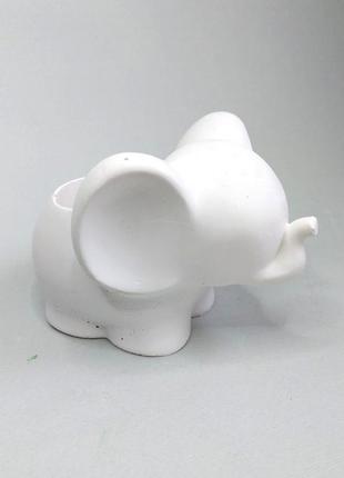 Гіпсова фігурка для розмальовування кашпо слон