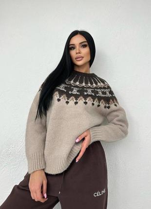 Свитер celine со стразами 5