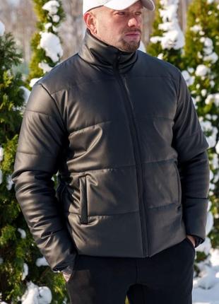 Акция🔥 куртка из экокожи зимняя дута мужская