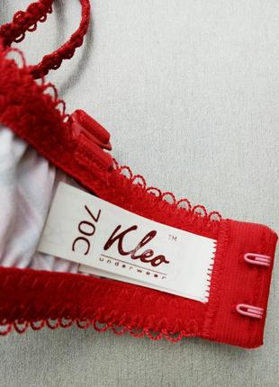 Kleo october fest комплект нижньої жіночої білизни червоний з сірим8 фото