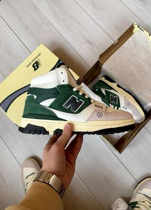 New balance 650 mid green мех/полоские зимние кроссовки/человечи зимние кроссовки2 фото