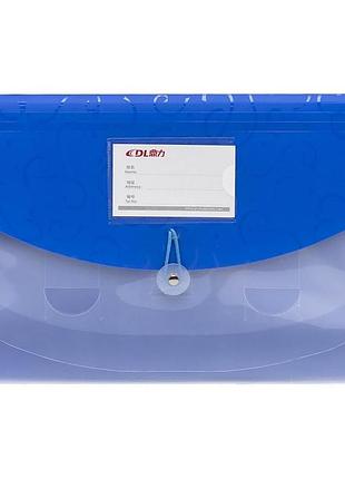 Папка на гумці а4 dl5226 4 відділення (синій)