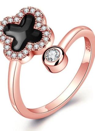 Кільце перстень шикарне van cleef. медзолото.