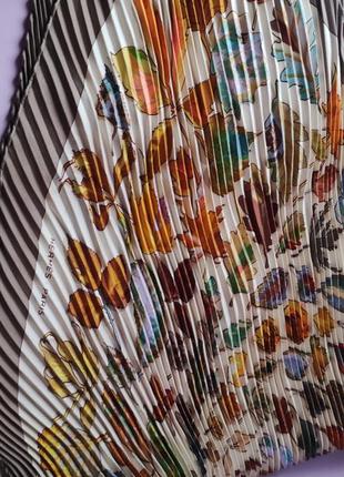 Шелковый платок hermes с осенним принтом.4 фото