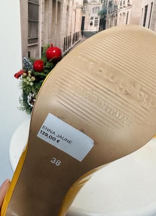 Новые итальянские туфли желтые натуральная кожа р 386 фото