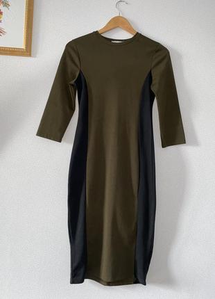 Меди платье zara с боковыми вставками8 фото