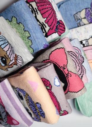 Дитячі шкарпетки  з принтом лялька lol на дівчинку 2