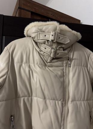 Куртка зимняя/ косуха зима/ зимняя кожанка4 фото