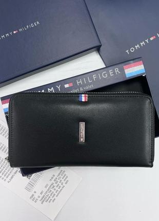 Гаманець на блискавці tommy hilfiger чорний чоловічий / жіночий1 фото