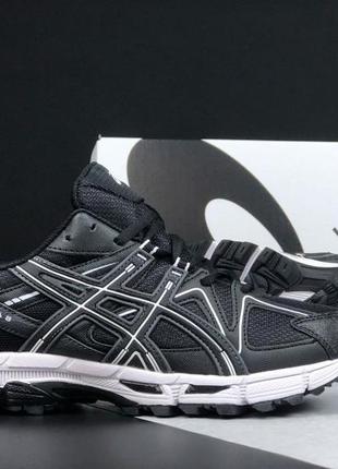 Мужские кроссовки asics gel kahana 8 черные с белым4 фото