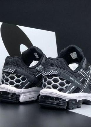 Мужские кроссовки asics gel kahana 8 черные с белым5 фото