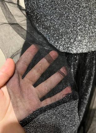 Дефект ❗уценка ❗ блискуче плаття міді/вечора міді/сріблясте плаття міді5 фото