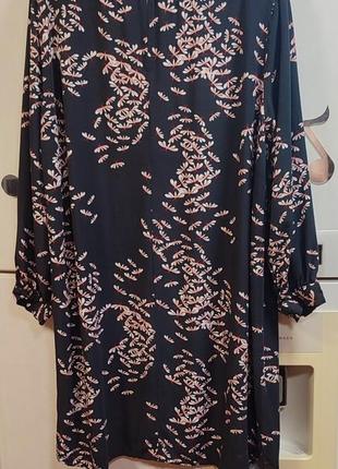 Платье туника из натуральной ткани, размер 162 фото