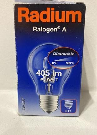 Radium 30 w e27 halogen лампа розжарювання